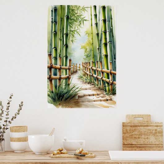 竹林の囁き ポスター (キッチン)