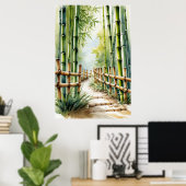 竹林の囁き ポスター (ホームオフィス)