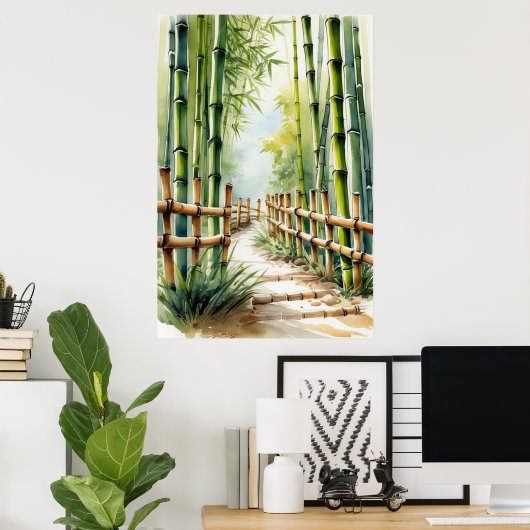 竹林の囁き ポスター (ホームオフィス)