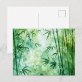 竹林の水彩 ポストカード (正面/裏面)