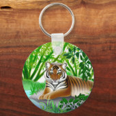 竹林の虎 キーホルダー (正面)