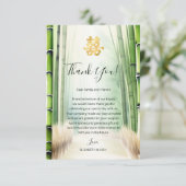 竹林中国の結婚の サンキューカード (スタンド正面)