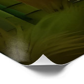 竹林伝統的中国の絵画の ポスター (コーナー)