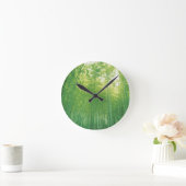 竹林2 ラウンド壁時計 (ホーム)