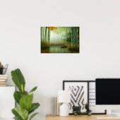 竹林 伝統的中国の絵画| ポスター (ホームオフィス)