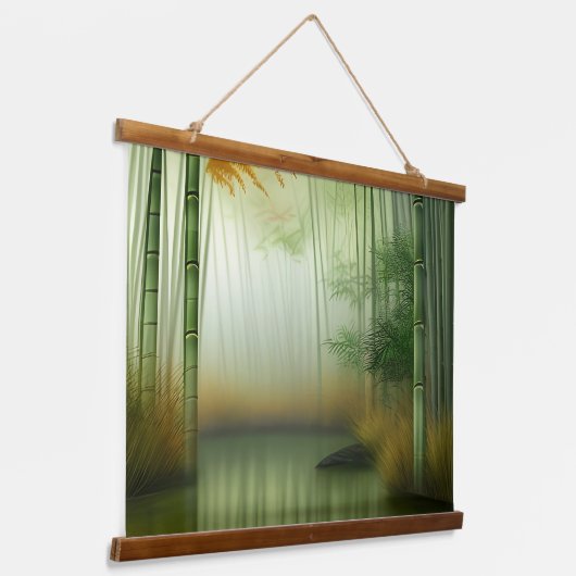 竹林 伝統的中国の絵画| 吊り下げ型タペストリー (傾斜あり)