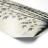 竹林 水墨画 - bamboo フォトプリント            (角)