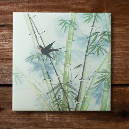 竹林 – 緑 タイル