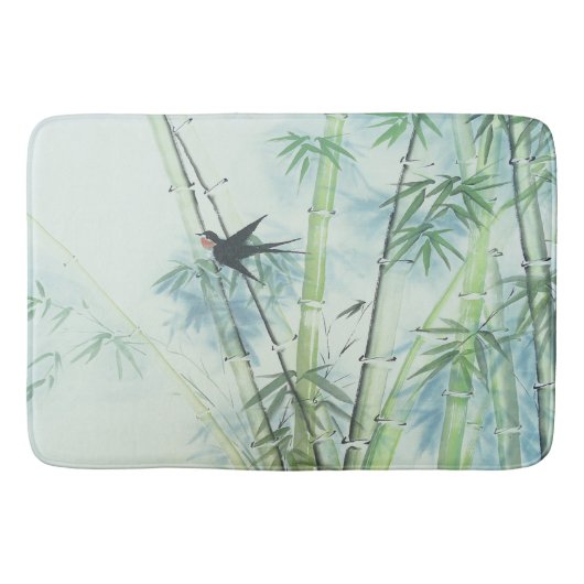 竹林 – 緑 バスマット (正面)