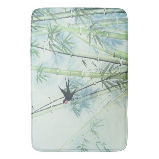 竹林 – 緑 バスマット (正面縦)