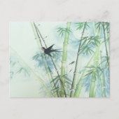 竹林 – 緑 ポストカード (正面)