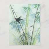 竹林 – 緑 ポストカード (正面)