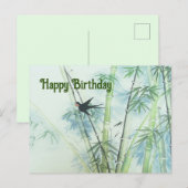 竹林 – 緑 ポストカード (正面/裏面)