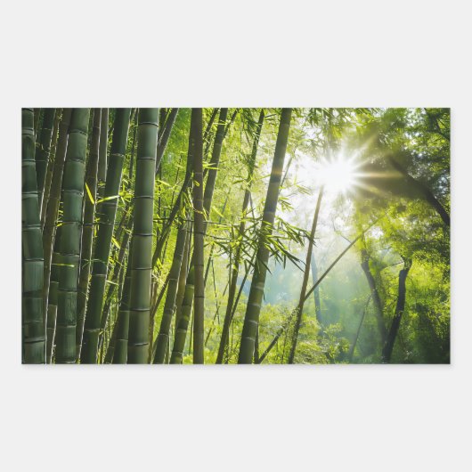 竹林 長方形シール (正面)