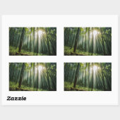 竹林 長方形シール (シート)