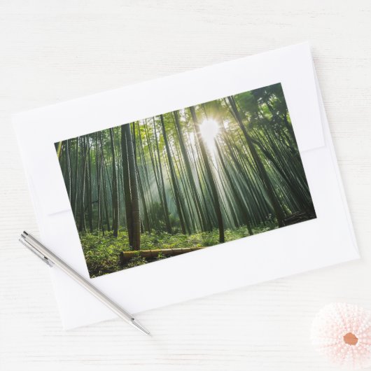 竹林 長方形シール (封筒)