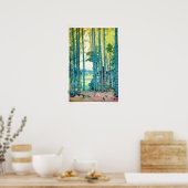 竹林, Bamboo grove, Hiroshi Yoshida, Woodcut ポスター (キッチン)