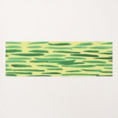 竹柄ティキビベグリーンストライプ ヨガマット (裏面(横))