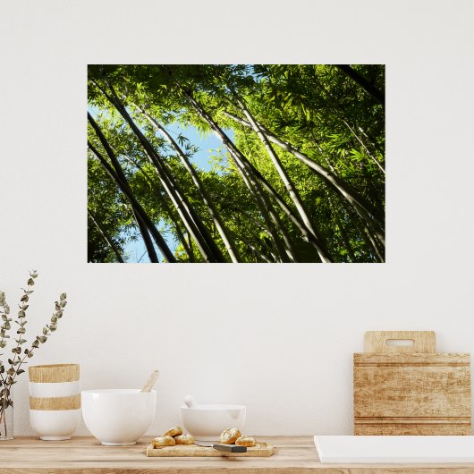 竹植物学自然 ポスター (キッチン)