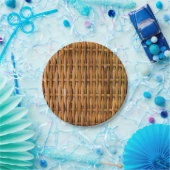 竹模様 ペーパープレート (パーティー)