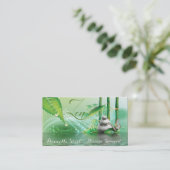 竹池禅セラピスト名刺 予約カード (スタンド正面)