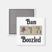 竹瓦で磁石 – 麻雀 – 竹 マグネット (正面/裏面)