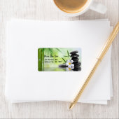 竹禅パーソナライズされた石水プルメリア ラベル (インサイチュ)