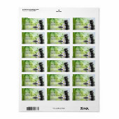 竹禅パーソナライズされた石水プルメリア ラベル (フルシート)