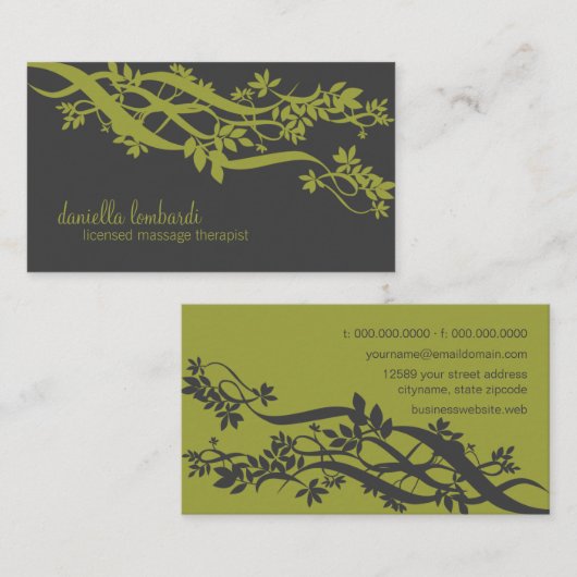 竹禅 名刺 (正面/裏面)