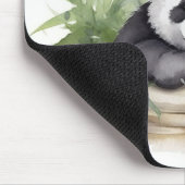 竹籠に入ったパンダ熊 マウスパッド (コーナー)