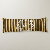 竹素朴モノグラム縦線パターン ボディピロー (裏面)