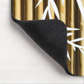 竹素朴モノグラム縦線パターン マウスパッド (コーナー)