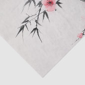 竹絵を描とさくらんぼの花 薄葉紙 (詳細)