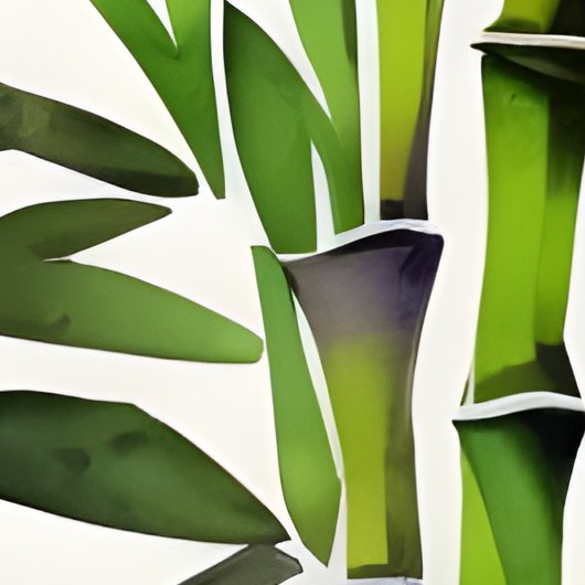 竹絵を描の水色 ポスター