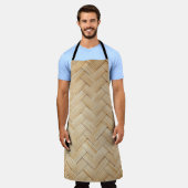 竹織抽象芸術テクスチャ背景。 エプロン (着用した状態)