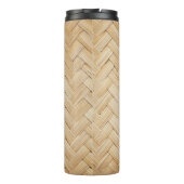 竹織抽象芸術テクスチャ背景。 タンブラー (裏面)