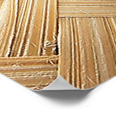 竹織抽象芸術テクスチャ背景。 ポスター (角)