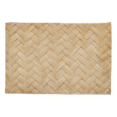 竹織抽象芸術テクスチャ背景。 枕カバー (裏面)