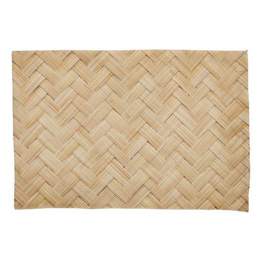 竹織抽象芸術テクスチャ背景。 枕カバー (正面)