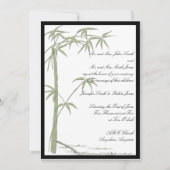 竹美しい結婚式招待状 招待状 (正面)