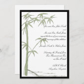 竹美しい結婚式招待状 招待状 (正面/裏面)