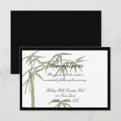 竹美しい結婚披露宴 招待状 (正面/裏面)