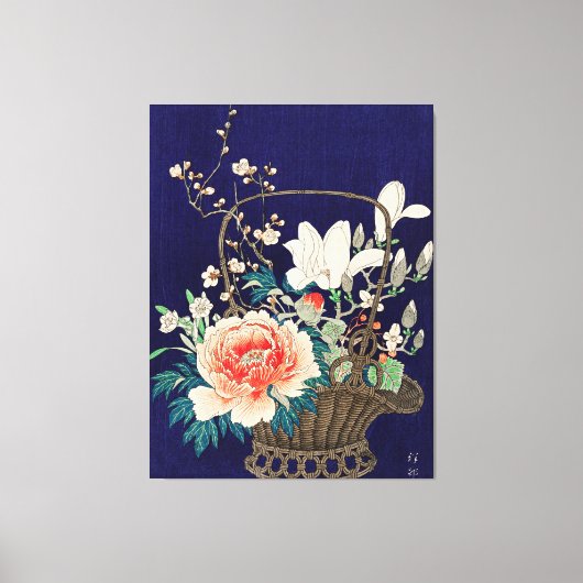 竹花籠（大原小村） キャンバスプリント (正面)