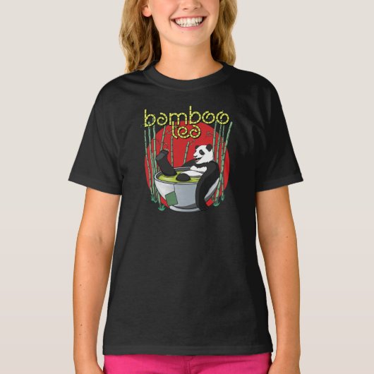 竹茶パンダTシャツ Tシャツ (正面)