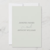 竹草及び鶴結婚の木 招待状 (裏面)