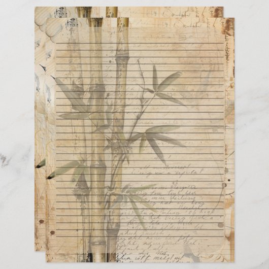 竹草古写本 レターヘッド (正面/裏面)