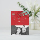 竹葉の幸せ写真デートを保存 案内ポストカード (スタンド正面)