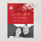 竹葉の幸せ写真デートを保存 案内ポストカード (正面)