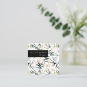 竹葉エレガント正方形名刺 スクエア名刺 (スタンド正面)