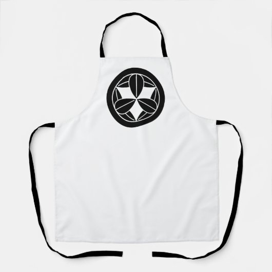 竹葉九輪 エプロン (正面)